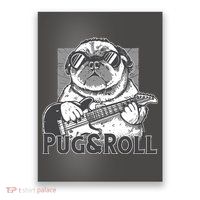 Pug And Roll Poster