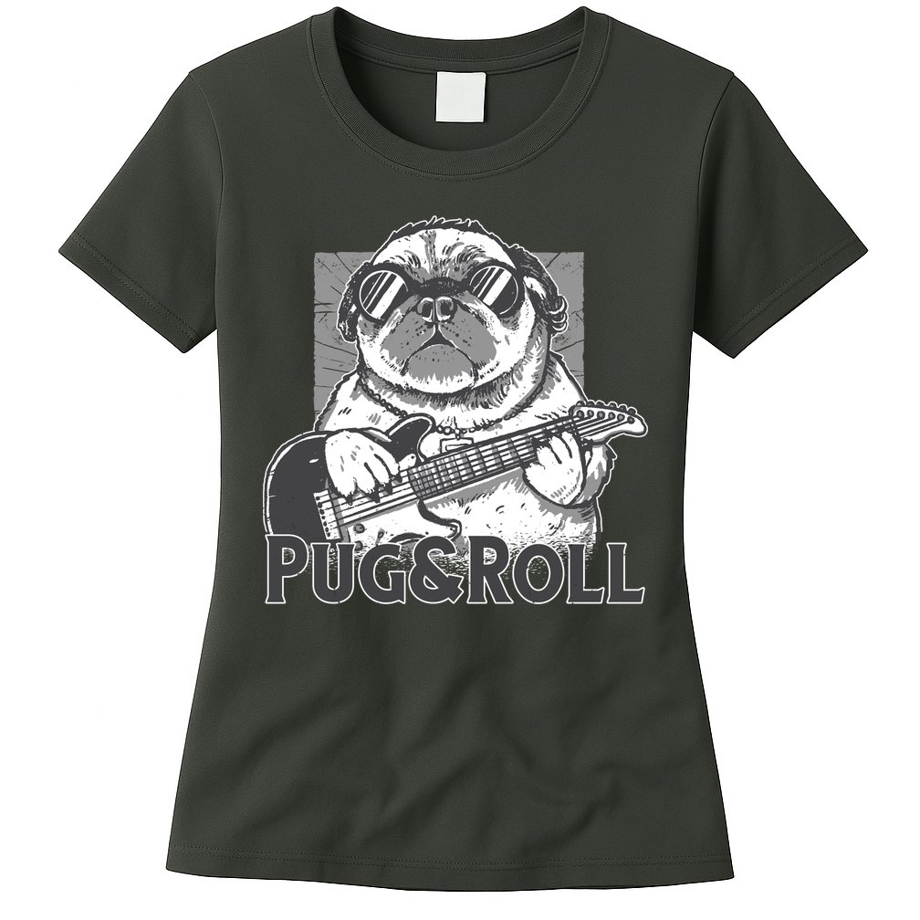 Pug And Roll Womens T-Shirt