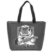 Pug And Roll Zip Tote Bag