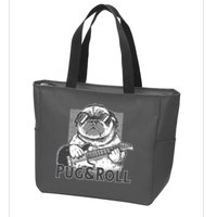Pug And Roll Zip Tote Bag
