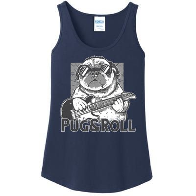 Pug And Roll Ladies Essential Tank