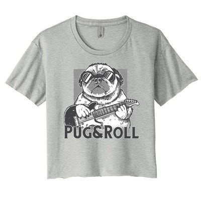 Pug And Roll Women's Crop Top Tee