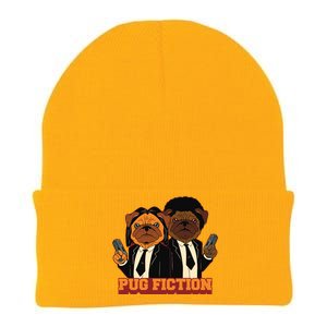 Pug Fiction Knit Cap Winter Beanie