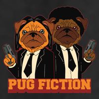 Pug Fiction 7 Panel Mesh Trucker Snapback Hat