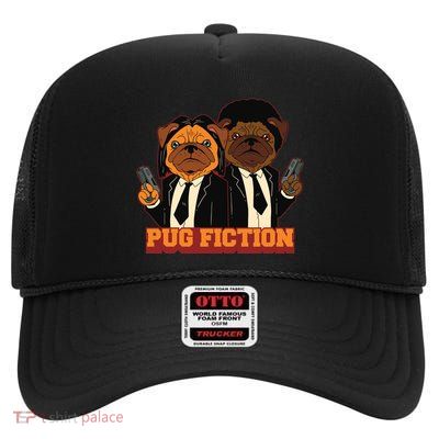 Pug Fiction High Crown Mesh Back Trucker Hat