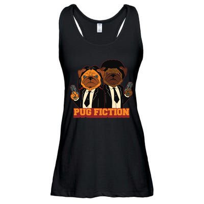 Pug Fiction Ladies Essential Flowy Tank