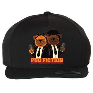 Pug Fiction Wool Snapback Cap