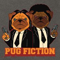 Pug Fiction Cotton Canvas Backpack