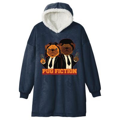 Pug Fiction Hooded Wearable Blanket