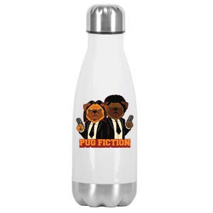 Pug Fiction Stainless Steel Insulated Water Bottle