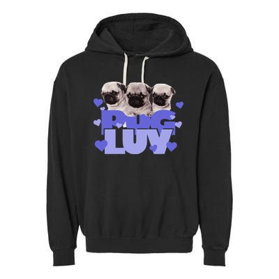 Pug Luv Garment-Dyed Fleece Hoodie