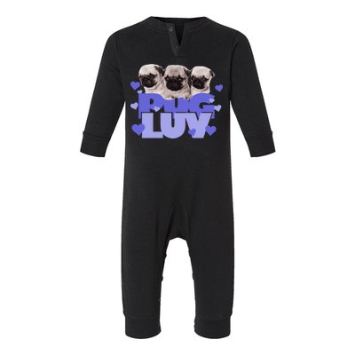 Pug Luv Infant Fleece One Piece