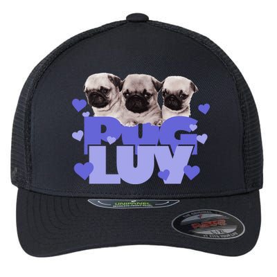 Pug Luv Flexfit Unipanel Trucker Cap