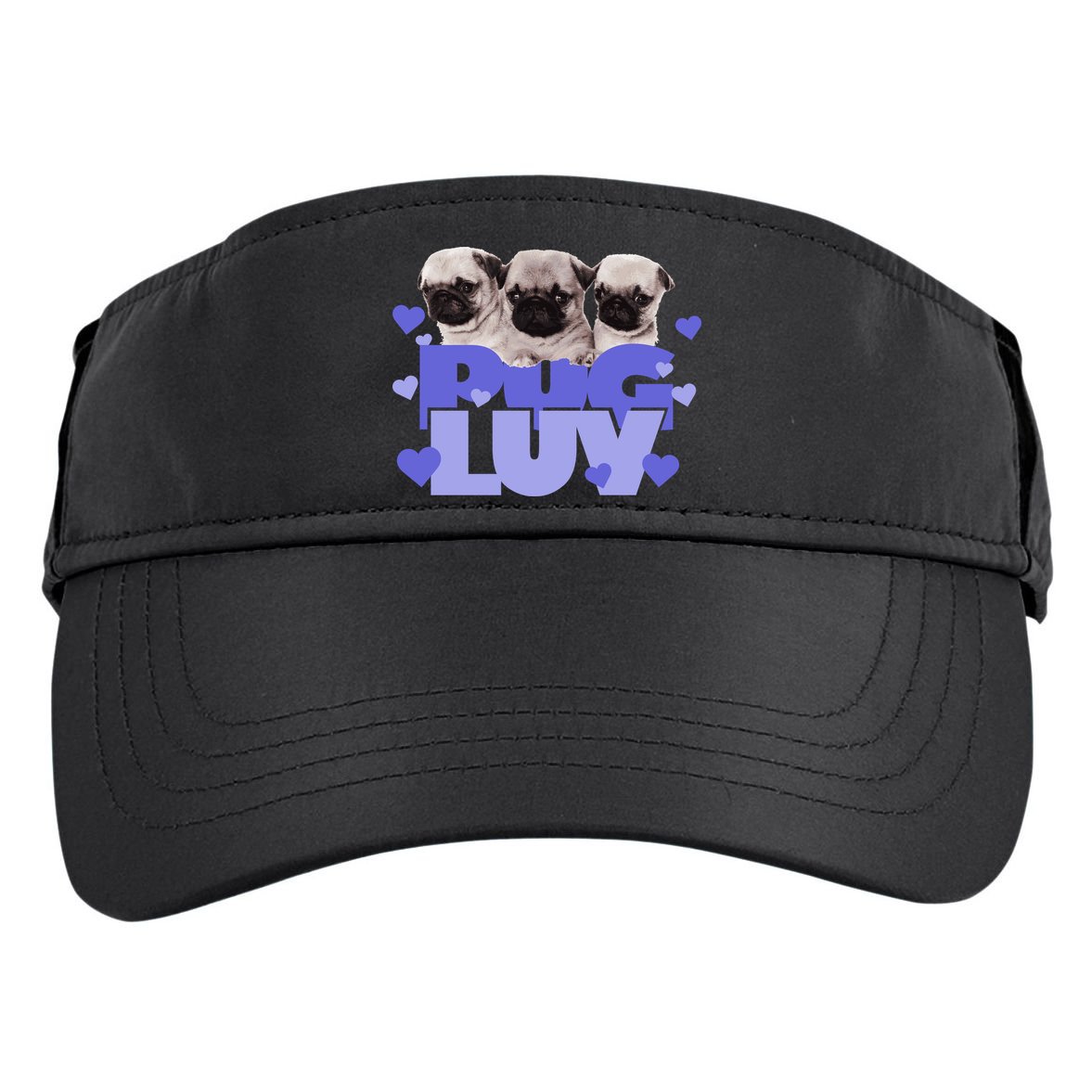 Pug Luv Adult Drive Performance Visor