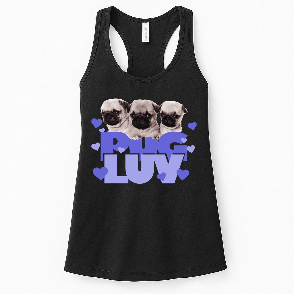 Pug Luv Womens Tank Top