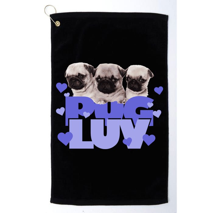 Pug Luv Golf Towel