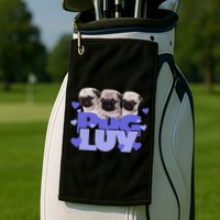 Pug Luv Golf Towel