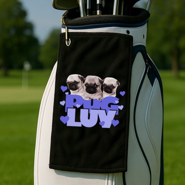 Pug Luv Golf Towel