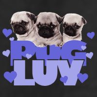 Pug Luv Golf Towel