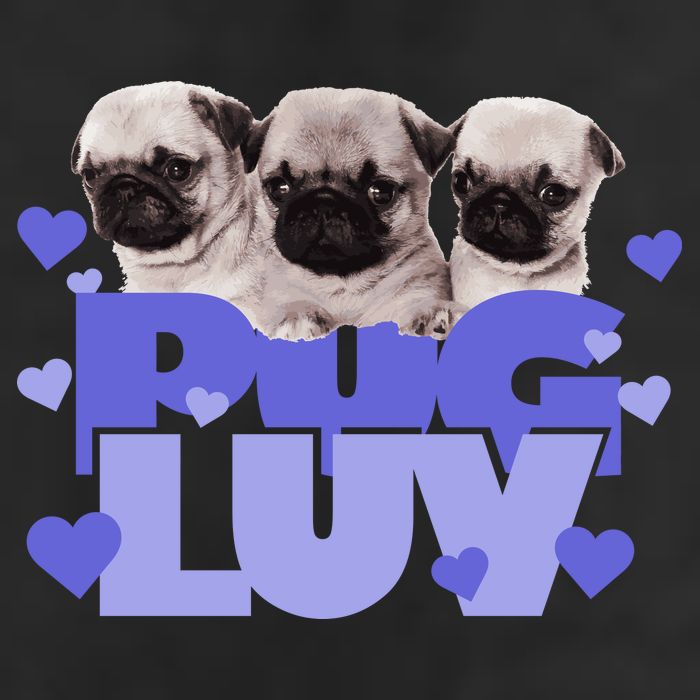 Pug Luv Golf Towel