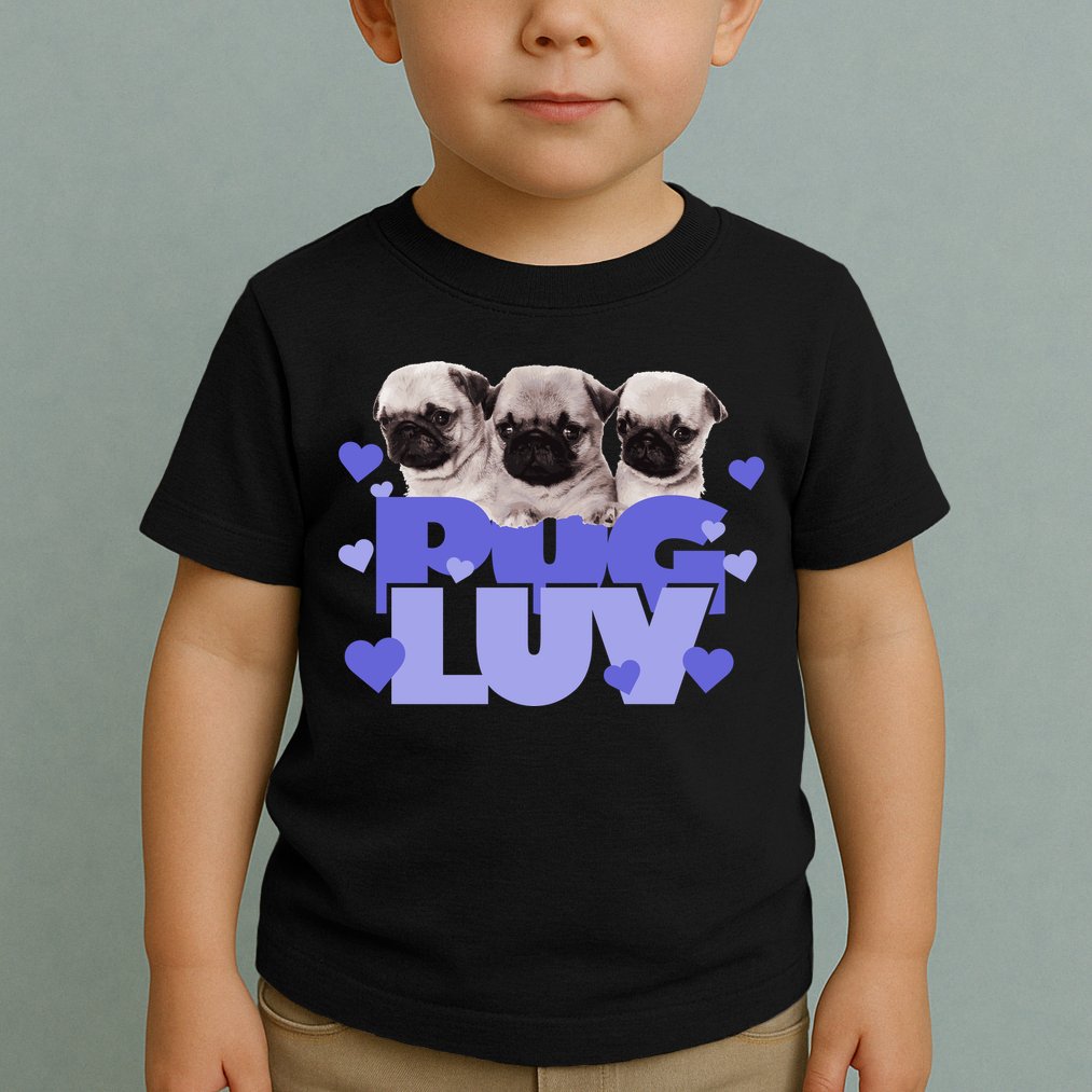 Pug Luv Toddler T-Shirt