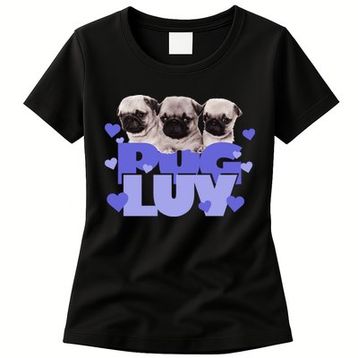 Pug Luv Womens T-Shirt