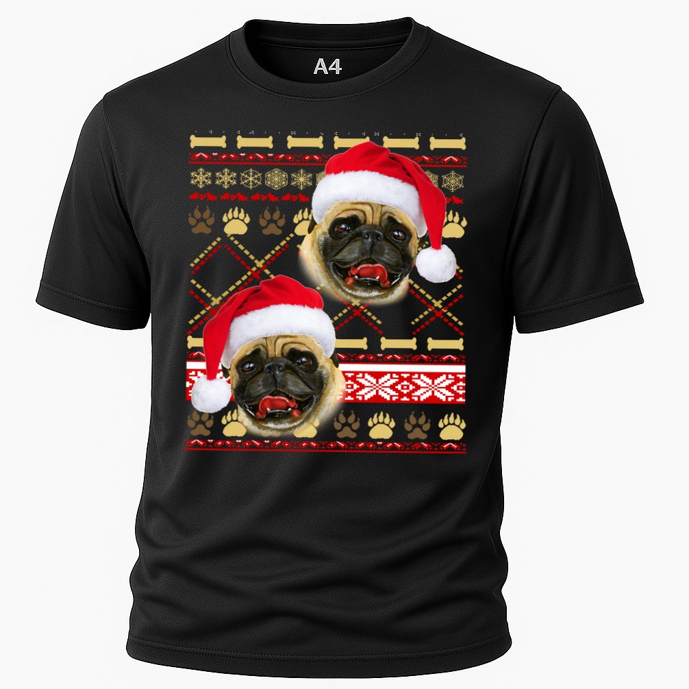 Pug Ugly Christmas Sweater Performance Shirt