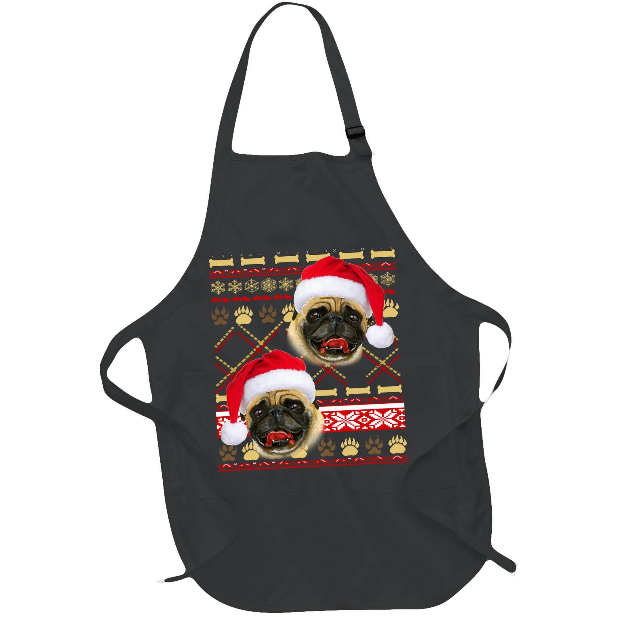 Pug Ugly Christmas Sweater Apron