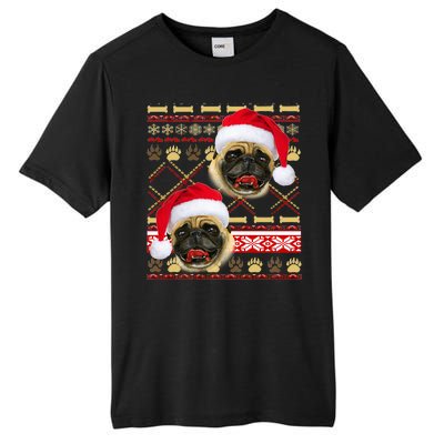 Pug Ugly Christmas Sweater Tall Fusion ChromaSoft Performance T-Shirt