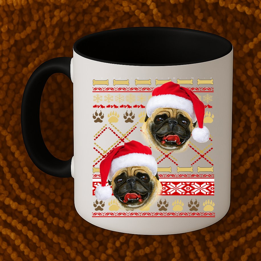 Pug Ugly Christmas Sweater Mug