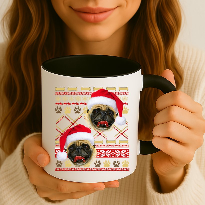 Pug Ugly Christmas Sweater Mug