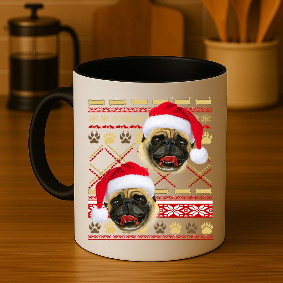 Pug Ugly Christmas Sweater Mug