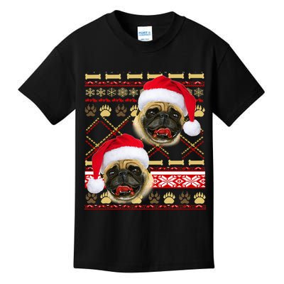 Pug Ugly Christmas Sweater Kids T-Shirt
