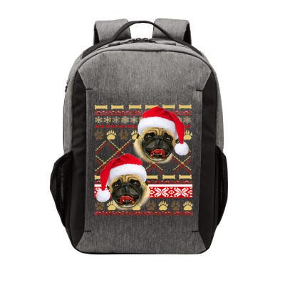 Pug Ugly Christmas Sweater Vector Backpack