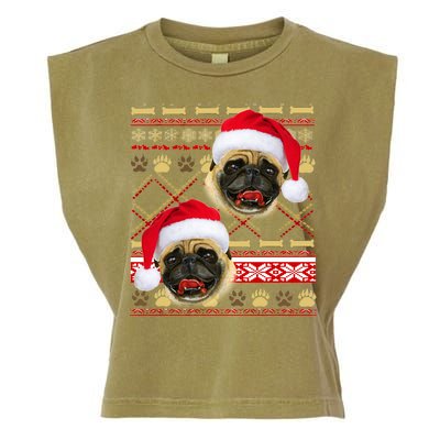 Pug Ugly Christmas Sweater Garment-Dyed Women's Muscle Tee