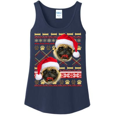 Pug Ugly Christmas Sweater Ladies Essential Tank