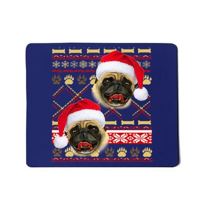 Pug Ugly Christmas Sweater Mousepad