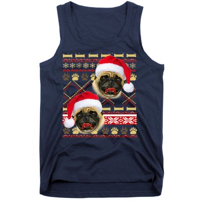 Pug Ugly Christmas Sweater Tank Top