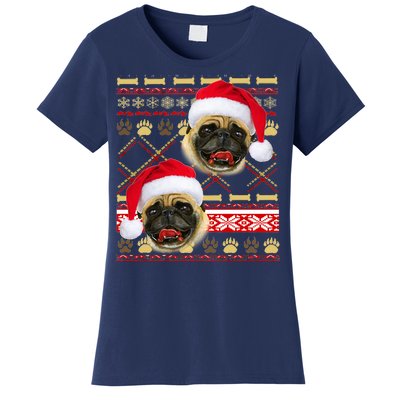 Pug Ugly Christmas Sweater Women's T-Shirt