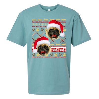 Pug Ugly Christmas Sweater Sueded Cloud Jersey T-Shirt