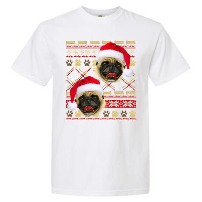 Pug Ugly Christmas Sweater Garment-Dyed Heavyweight T-Shirt