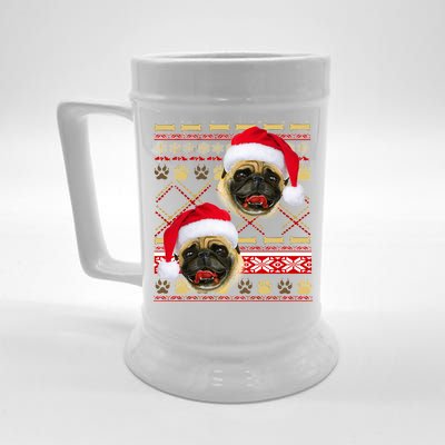 Pug Ugly Christmas Sweater Beer Stein