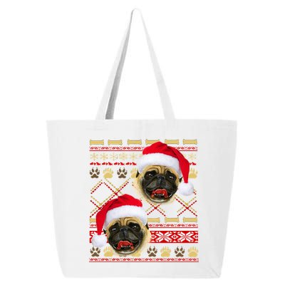 Pug Ugly Christmas Sweater 25L Jumbo Tote