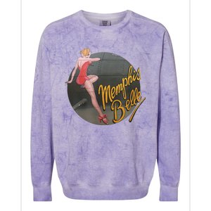 Pin Up Girl WWII B17 Flying Fortress Memphis Belle Colorblast Crewneck Sweatshirt