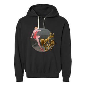 Pin Up Girl WWII B17 Flying Fortress Memphis Belle Garment-Dyed Fleece Hoodie