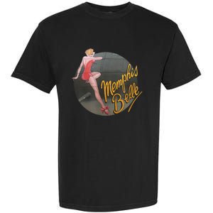 Pin Up Girl WWII B17 Flying Fortress Memphis Belle Garment-Dyed Heavyweight T-Shirt