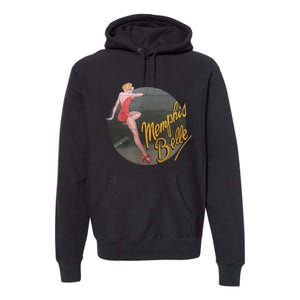 Pin Up Girl WWII B17 Flying Fortress Memphis Belle Premium Hoodie