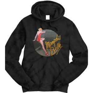 Pin Up Girl WWII B17 Flying Fortress Memphis Belle Tie Dye Hoodie