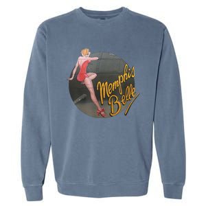 Pin Up Girl WWII B17 Flying Fortress Memphis Belle Garment-Dyed Sweatshirt