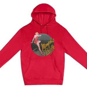 Pin Up Girl WWII B17 Flying Fortress Memphis Belle Premium Pullover Hoodie